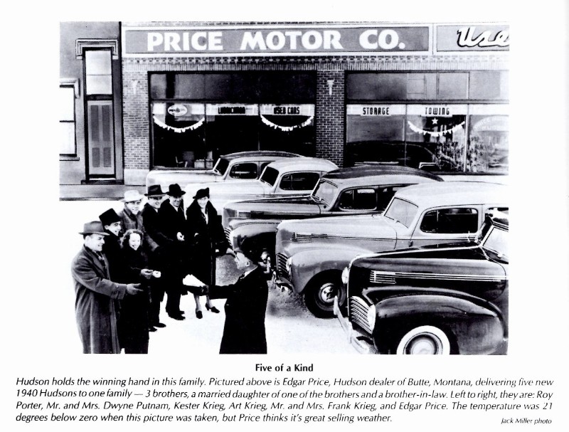 Hudson Motor car Company Dealerships M